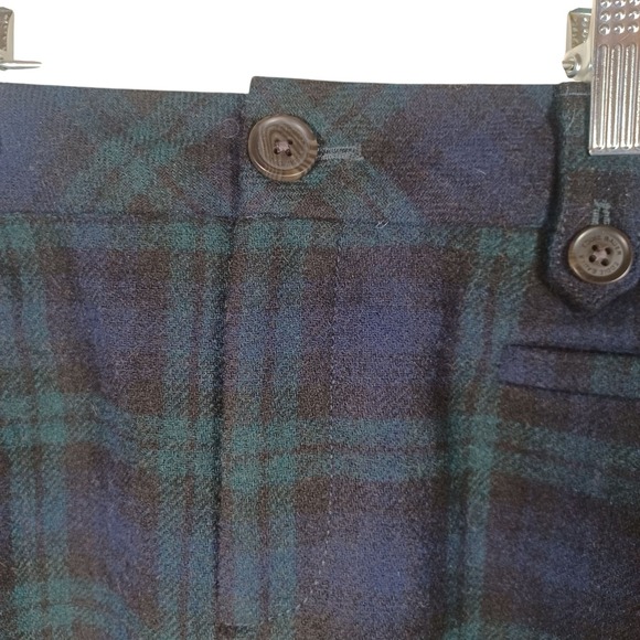 Eddie Bauer Black Watch Tartain Plaid Academia Geek Nerd Mini School Skirt 6 - Picture 7 of 8